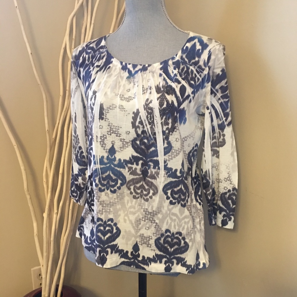 Chico’s 3/4 length sleeve top size S
